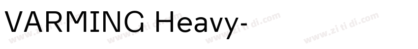 VARMING Heavy字体转换